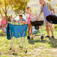 Costway Blue Portable Insulated Tub Party Picnic Cooler with Folding Stand