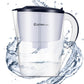 Costway Blue Water Pitcher Filter 10 Cup Capacity BPA Free with 1 Portable Filter