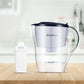 Costway Blue Water Pitcher Filter 10 Cup Capacity BPA Free with 1 Portable Filter