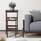 Costway Coffee Folding Multi-functional 3-tier Ladder Wood Step Stool