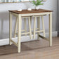 Costway Counter Height Pub Table with 2 Saddle Bar Stools