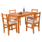 Costway Dining Room Rectangle Table with Wood Legs