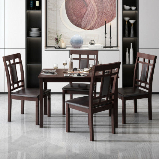 Costway Dining Table Kitchen Breakfast Dining Room Furniture Rectangle