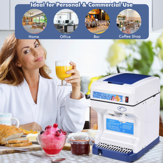 Costway Efficient Electric Ice Shaver Machine with Low Noise