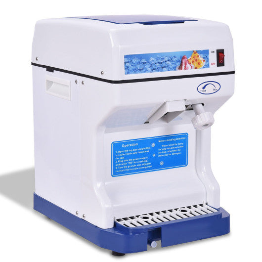 Costway Efficient Electric Ice Shaver Machine with Low Noise