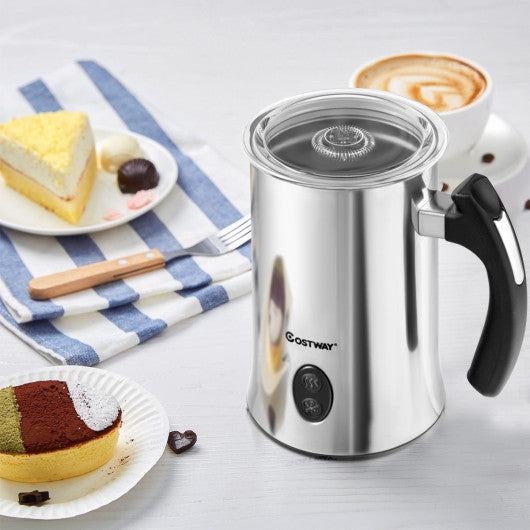 Costway Electric Automatic Milk Frother with Hot or Cold Milk Function