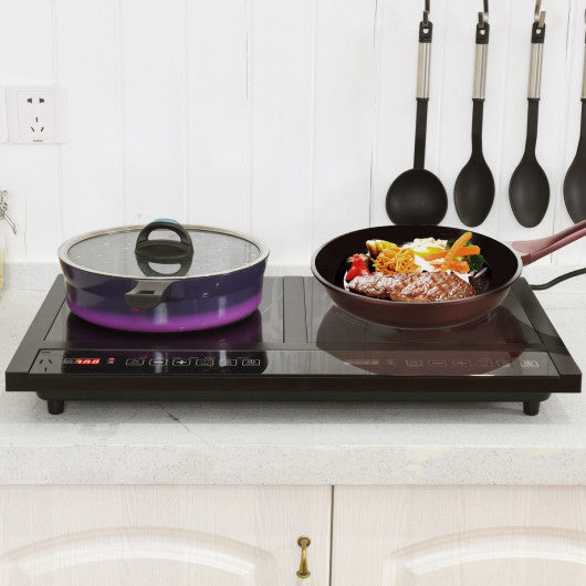 Costway Electric Dual Induction Cooker Cooktop