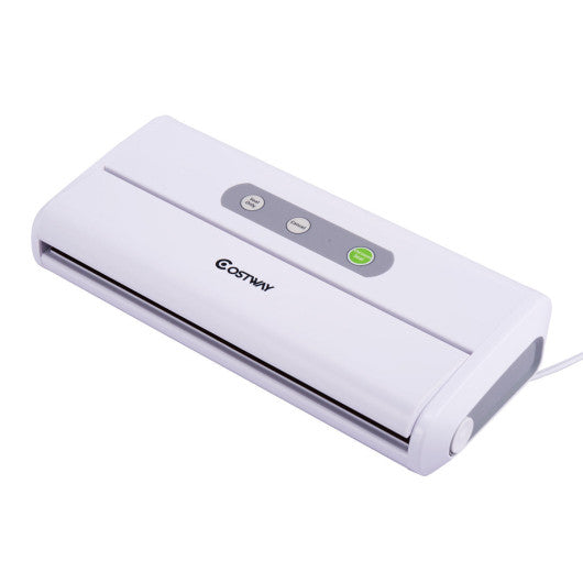 Costway Electric Food Packing Vacuum Sealer Machine-White
