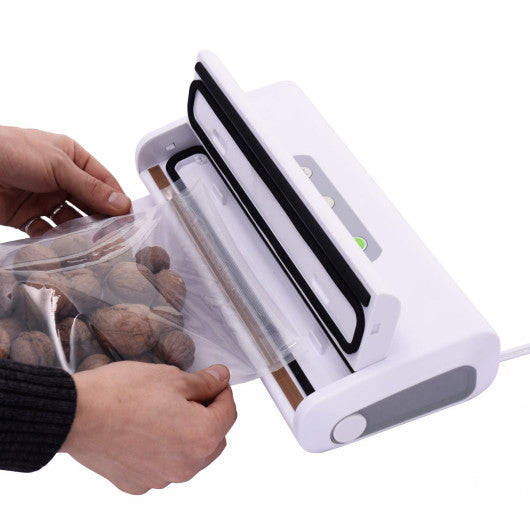 Costway Electric Food Packing Vacuum Sealer Machine-White