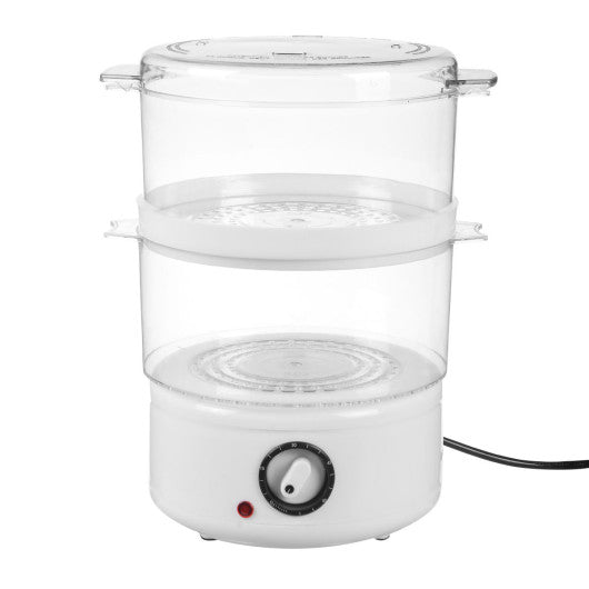 Costway Electric Kitchen Double-Tiered Food Steamer