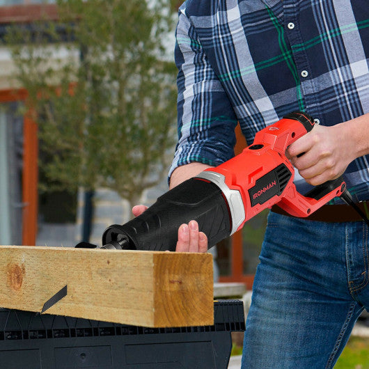 Costway Electric Reciprocating Saw Handheld Wood and Metal Cutting Tool Kit