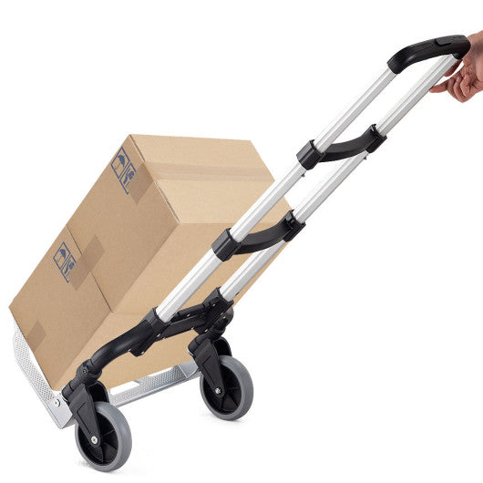 Costway Folding 176 lbs Capacity Heavy Duty Hand Truck with 2 Wheels