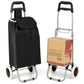 Costway Folding Light Weight Wheeled Shopping Trolley Cart with Large Capacity