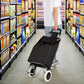 Costway Folding Light Weight Wheeled Shopping Trolley Cart with Large Capacity