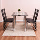 Costway Four Comfortable High Back and Armless Chair