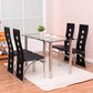 Costway Four Comfortable High Back and Armless Chair