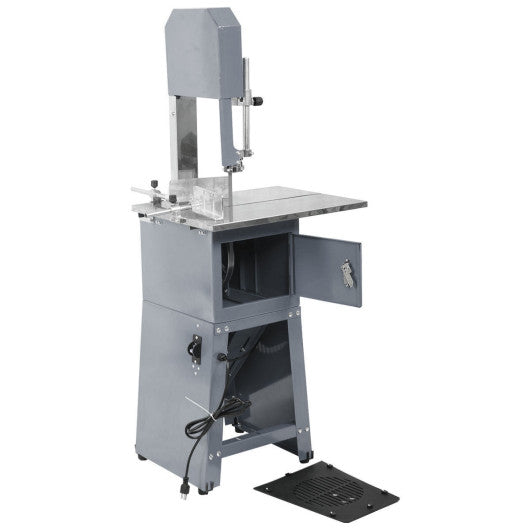 Costway Gray 550W Electric Stand Up Meat Band Saw and Grinder Processor