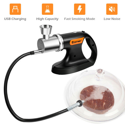 Costway Handheld Cold Smoking Infuser Vacuum Sealer with USB Cable