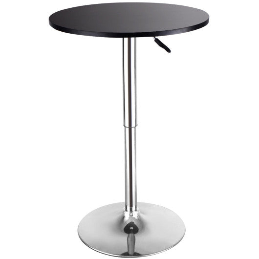 Costway Height Adjustable Round Bar Table