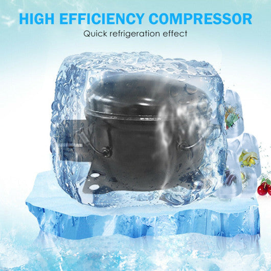 Costway Ice Maker Machine with Scoop & Basket Black