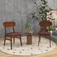 Costway KC55626ES Set of 2 Espresso Mid-Century Wooden Dining Chairs