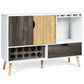 Costway Mid-Century Buffet Sideboard Wooden Storage Cabinet