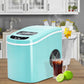 Costway Mini Portable Compact Green Electric Ice Maker Machine