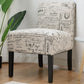 Costway Modern Contemporary Fabric Upholstered Armless Accent Chair