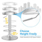 Costway Modern Swivel Adjustable Height Bar Stool with Footrest for Pub Bistro Kitchen Dining