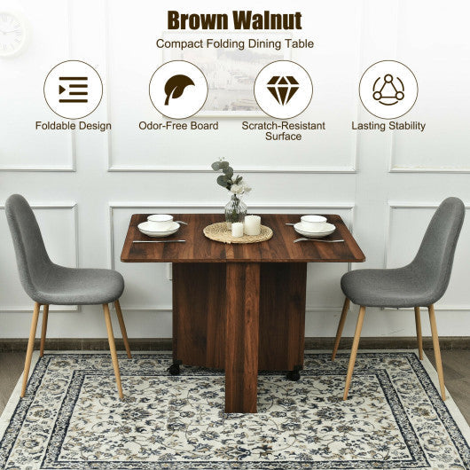 Costway Multifunction Folding Corner Dining Table