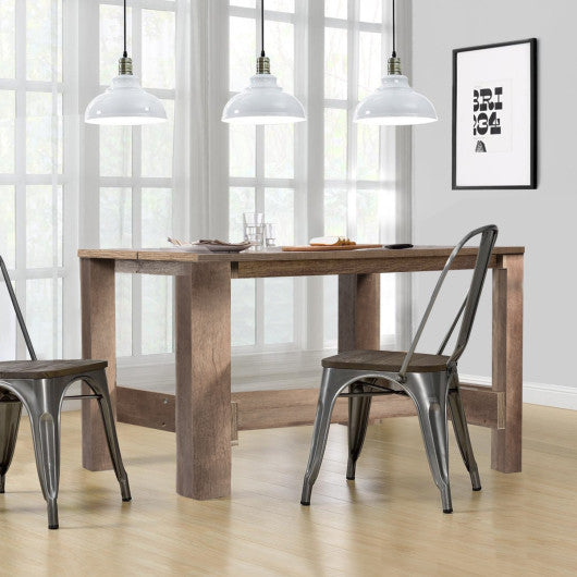 Costway Multifunctional Counter Height Dining Table for Dining Room and Kitchen