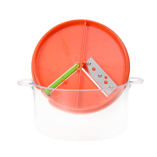 Costway Multifunctional Manual Spiral Plastic Vegetable Slicer Fruit Cutter