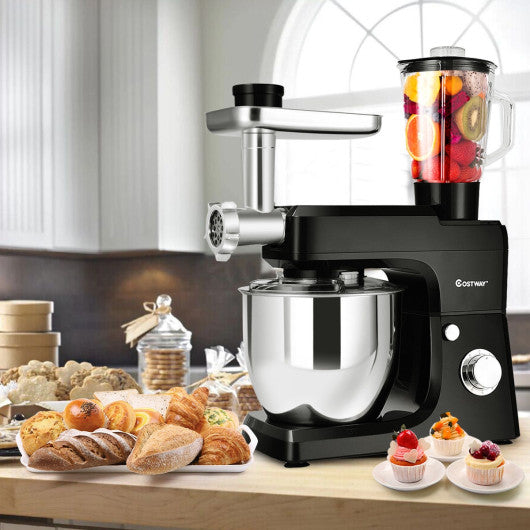 Costway Multifunctional Stand Mixer Blender Meat Grinder with Bowl