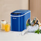 Costway Navy Mini Portable Compact Electric Ice Maker Machine