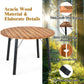 Costway Patented 5 Pieces Patio Dining Chair Set with Umbrella Hole