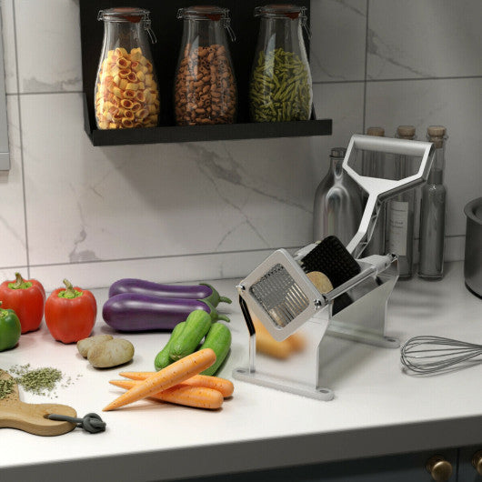 Costway Potato French Fry Fruit Vegetable Slicer with 4 Blades
