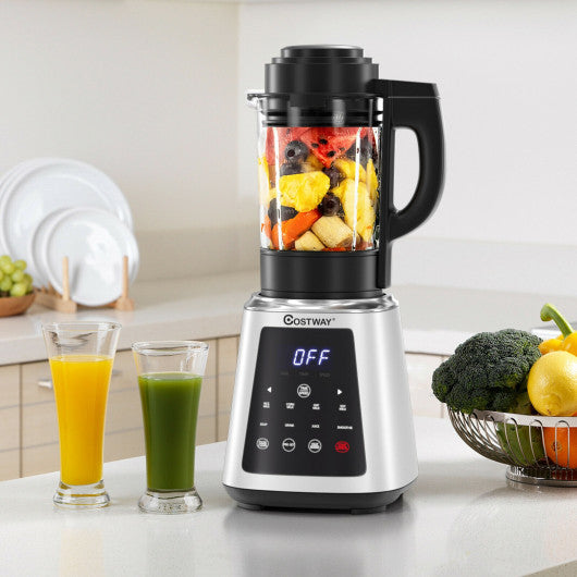 Costway Professional Countertop Blender 8-in-1 Smoothie Soup Blender with Timer