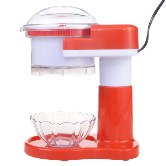Costway Red Electric Ice Shaver Crusher Machine