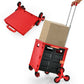 Costway Red Foldable Utility Cart for Travel and Shopping