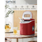 Costway Red Mini Portable Compact Electric Ice Maker Machine