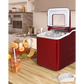 Costway Red Portable Countertop Ice Maker Machine with Scoop