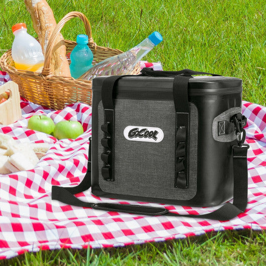 Costway Reusable Spacious Water-Resistant and Leak-proof Cooler Bag