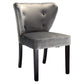 Costway Set Of 2 Yellow Accent Dining Chairs Velvet Fabric Armless Contemporary Home Furniture