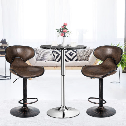 Costway Set of 2 Adjustable Bar Stools for Counter