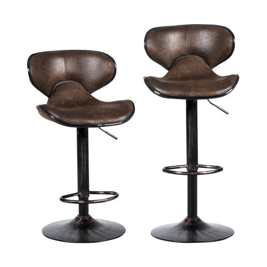 Costway Set of 2 Adjustable Bar Stools for Counter