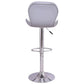Costway Set of 2 Adjustable Swivel PU Leather Bar Stool