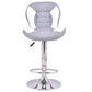 Costway Set of 2 Adjustable Swivel PU Leather Bar Stool