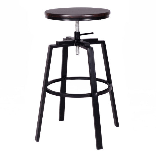 Costway Set of 2 Adjustable Vintage Bar Stool