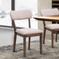 Costway Set of 2 Armless Fabric Upholstered Dining Side Chairs
