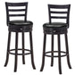 Costway Set of 2 Bar Stools Swivel Bar Height Chairs with PU Upholstered Seats Kitchen